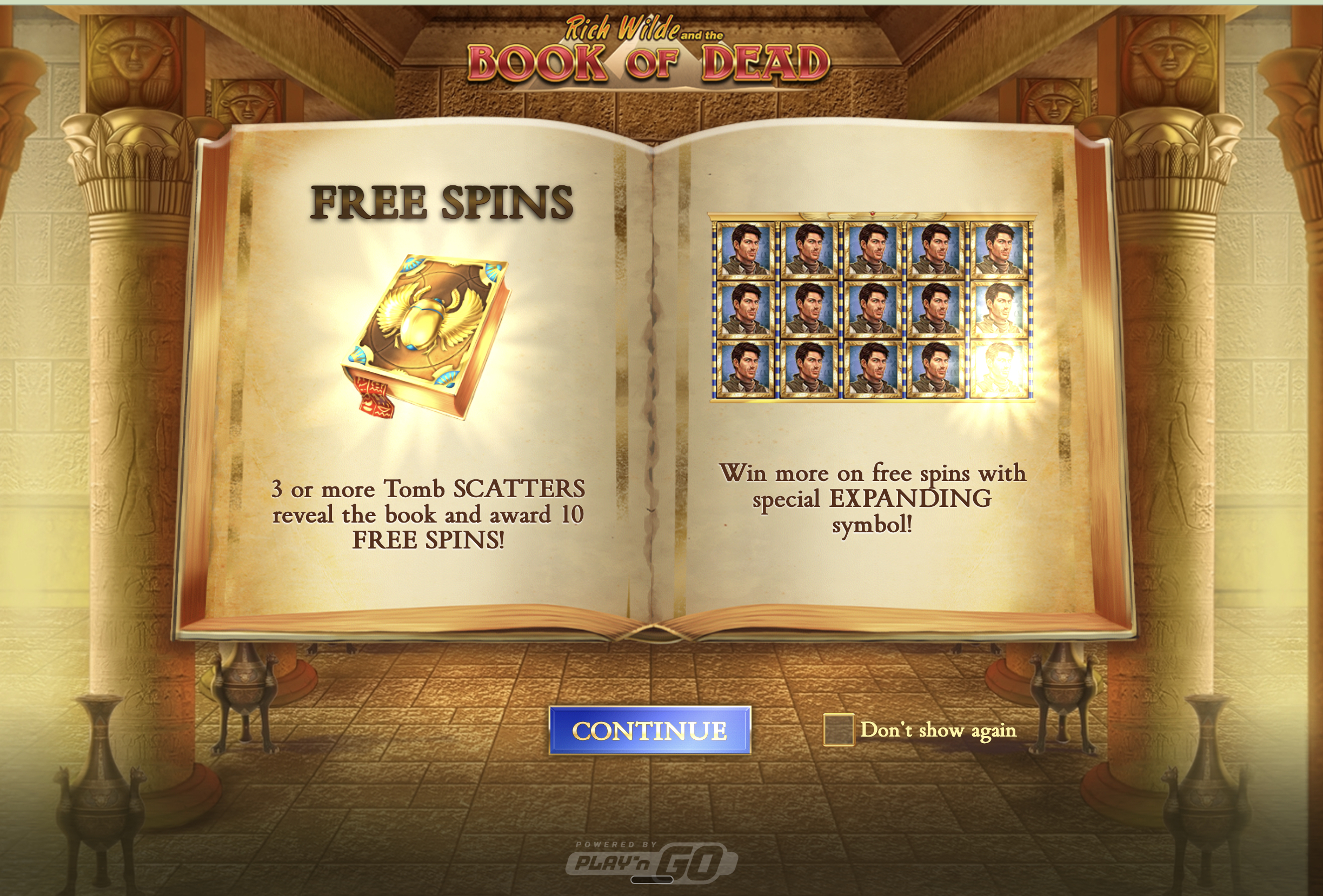Book of the Dead besplatni spinovi sa proširujućim simbolom koji puni valjke na BlitzBet